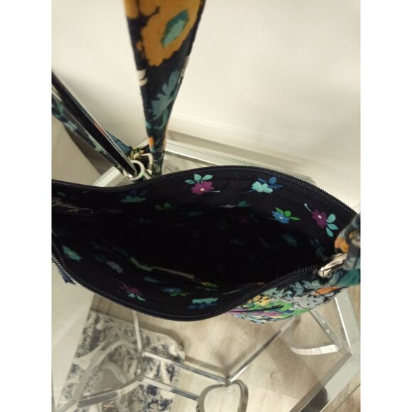 Vera Bradley Women's Retired Midnight Blue Crossbody Hipster Floral Bag - Picture 3 of 4